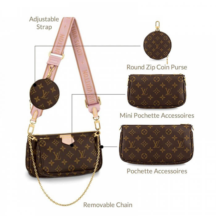 Buy Louis Vuitton LV Multi Pochette Dupe Accessoires CL011 here