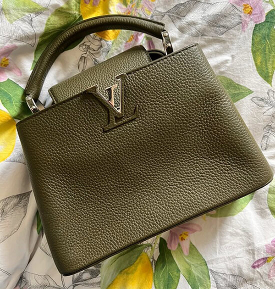 Louis Vuitton Capucines dupe bag green