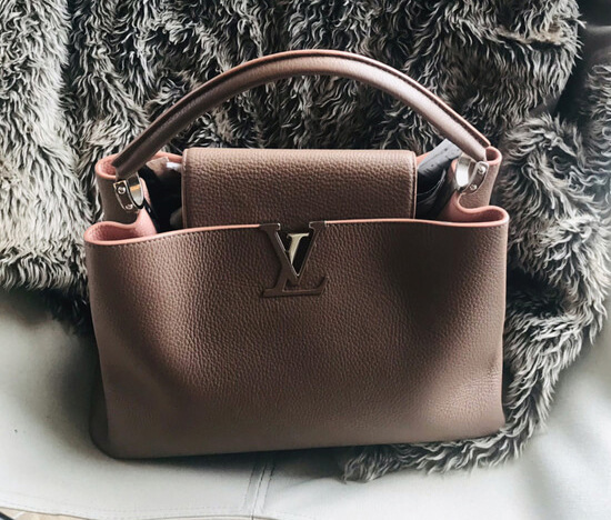 Louis Vuitton Capucines dupe bag pink